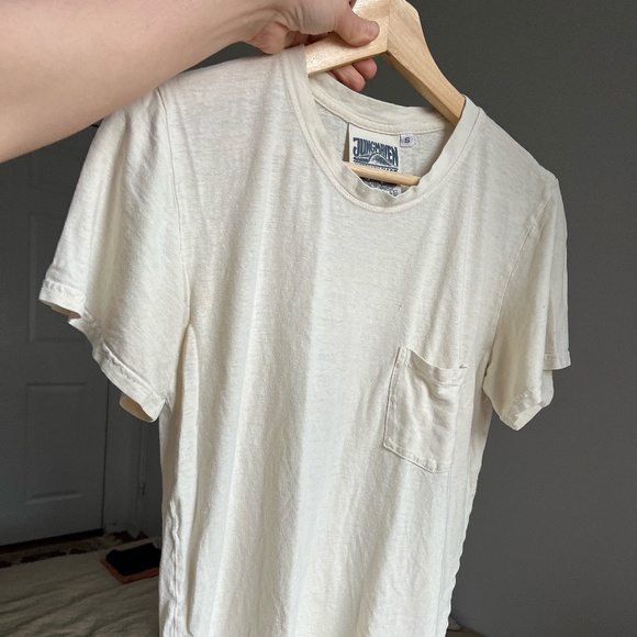 Jung Pocket tee in washed white size Small (unisex sizing) - Picture 6 of 11